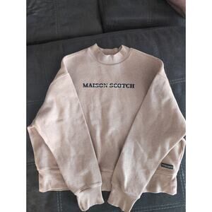 Maison Scotch & Soda Sweater Pullover Sweatshirt Oat Brown XS